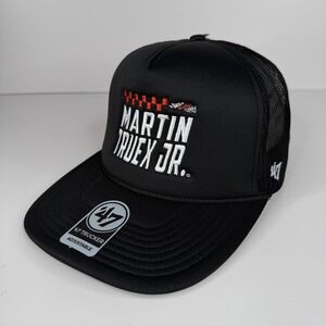 Martin Truex Jr Hat Cap Snap Back Mens One Size Black NASCAR Racing 47 Trucker